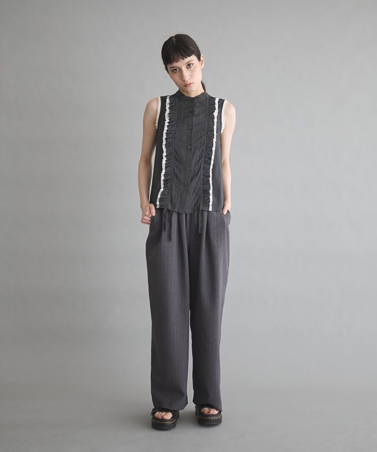 GARAGE OF GOOD CLOTHING「【日本製】ストライプイージータックパンツ」|その他|