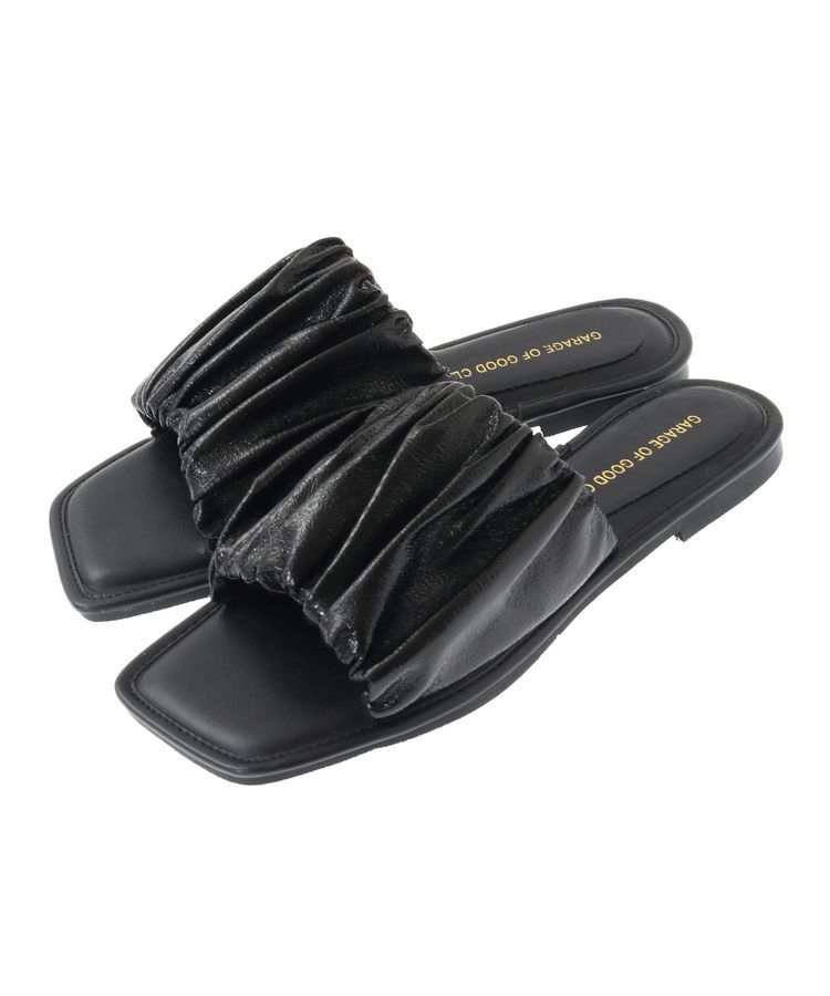 GARAGE OF GOOD CLOTHING「シャーリングフラットサンダル」|サンダル|