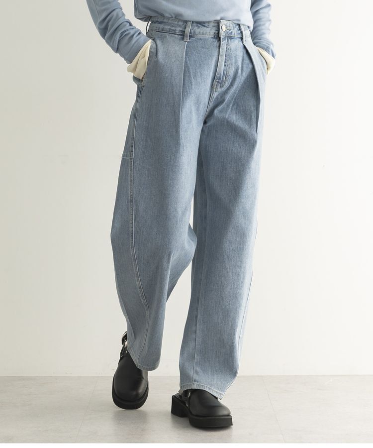 GARAGE OF GOOD CLOTHING「タックコクーンデニムパンツ」|デニム|