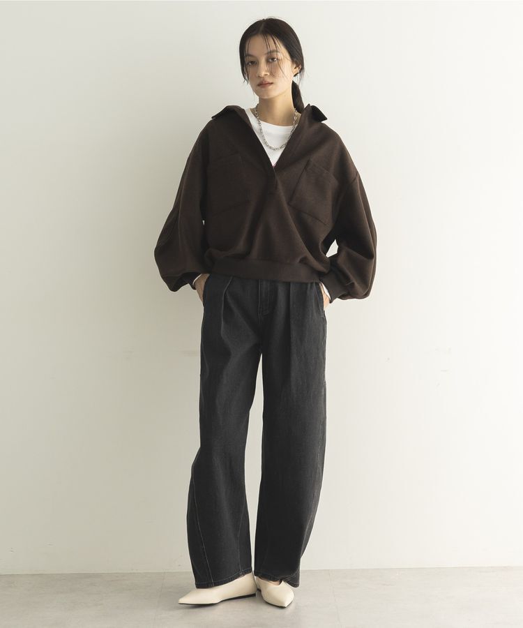 GARAGE OF GOOD CLOTHING「タックコクーンデニムパンツ」|デニム|