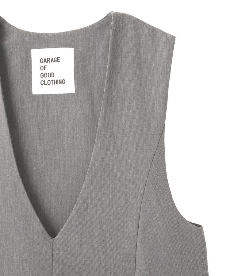 GARAGE OF GOOD CLOTHING「グレーVネックバレルオールインワン」|オールインワン|