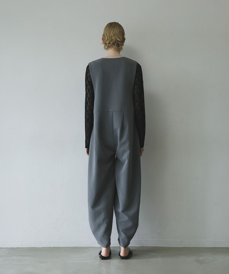 GARAGE OF GOOD CLOTHING「グレーVネックバレルオールインワン」|オールインワン|