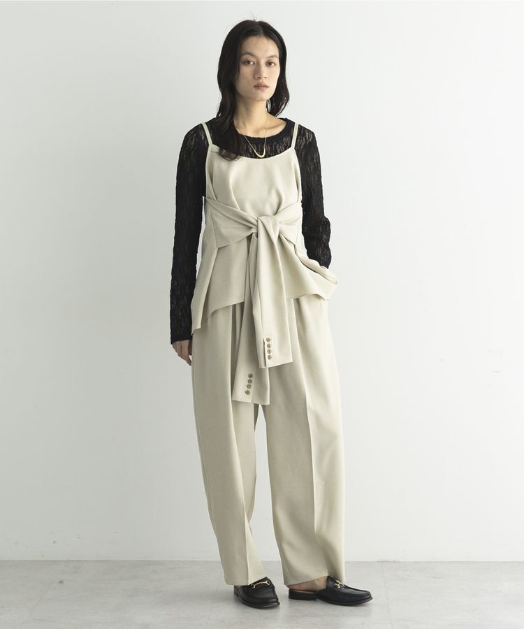 GARAGE OF GOOD CLOTHING「【日本製】無地BOXタックテーパードパンツ」|その他|