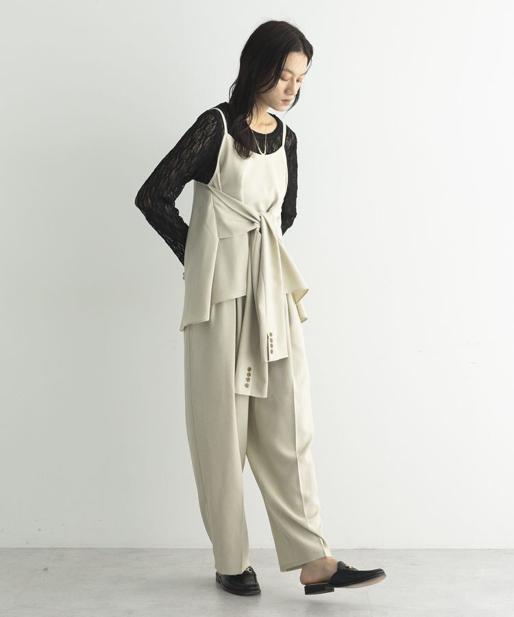 GARAGE OF GOOD CLOTHING「【日本製】無地BOXタックテーパードパンツ」|その他|