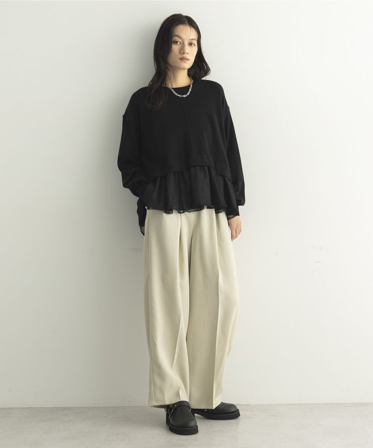 GARAGE OF GOOD CLOTHING「【日本製】無地BOXタックテーパードパンツ」|その他|