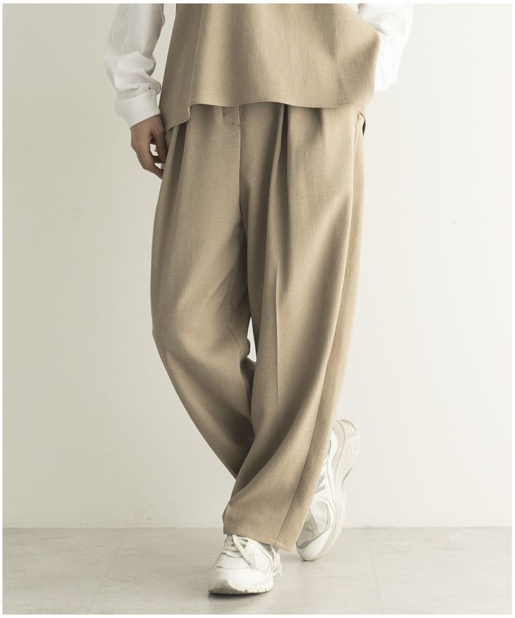 GARAGE OF GOOD CLOTHING「【日本製】無地BOXタックテーパードパンツ」|その他|