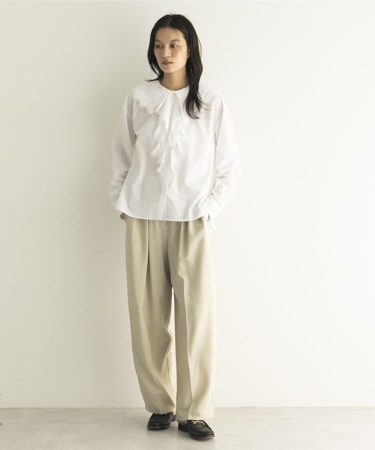 GARAGE OF GOOD CLOTHING「【日本製】無地BOXタックテーパードパンツ」|その他|