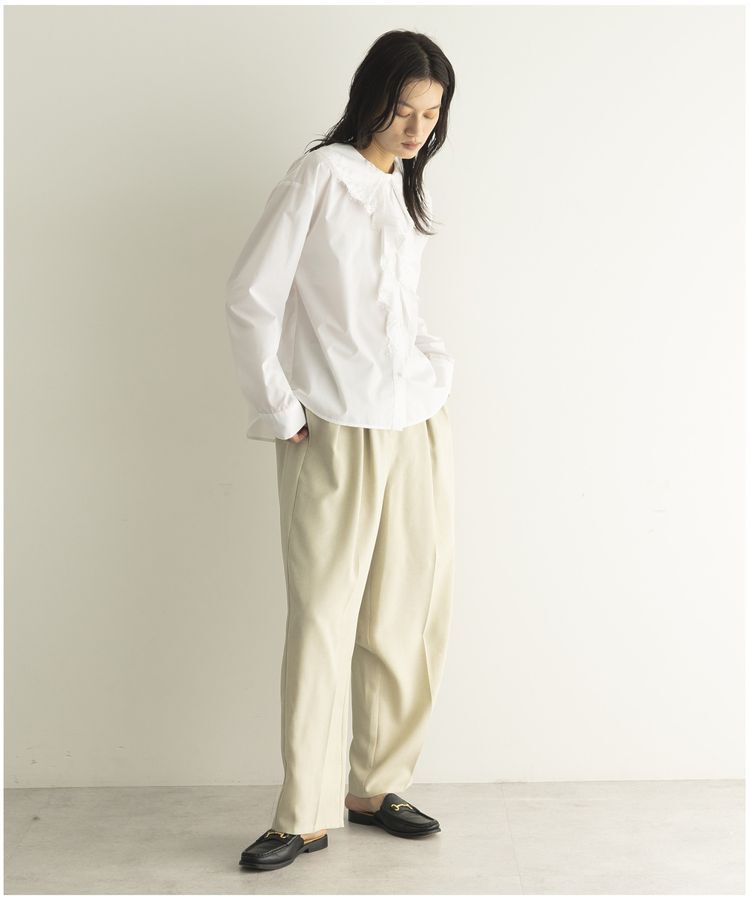 GARAGE OF GOOD CLOTHING「【日本製】無地BOXタックテーパードパンツ」|その他|