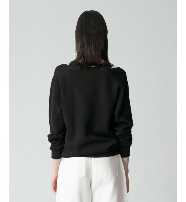 allureville「ディープV ネックレイヤードプルオーバー」|ニット・セーター|