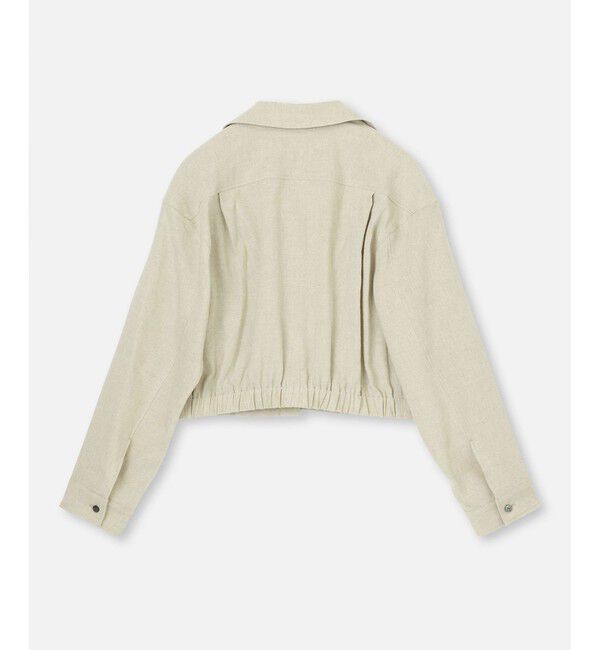 allureville「バックギャザーステンカラーブルゾン」|ブルゾン・スタジャン|