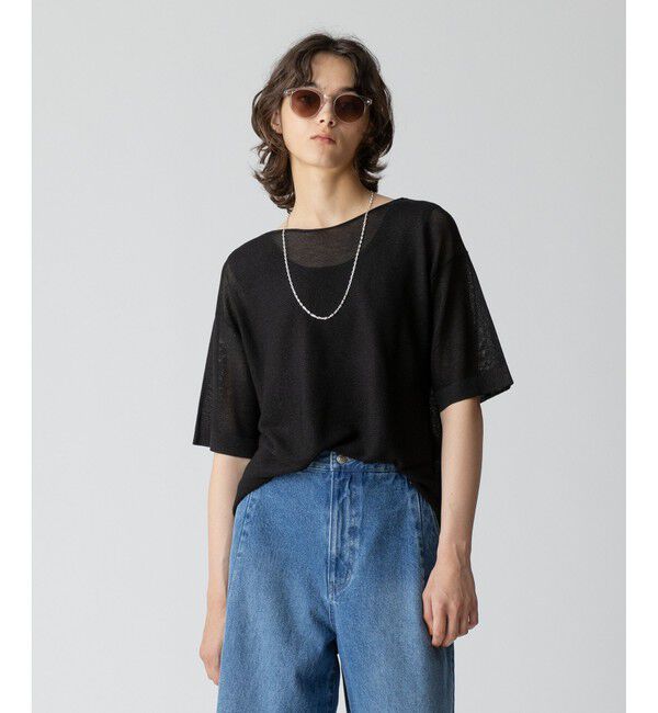 allureville「スパークルヤーンプルオーバー」|その他|ブラック