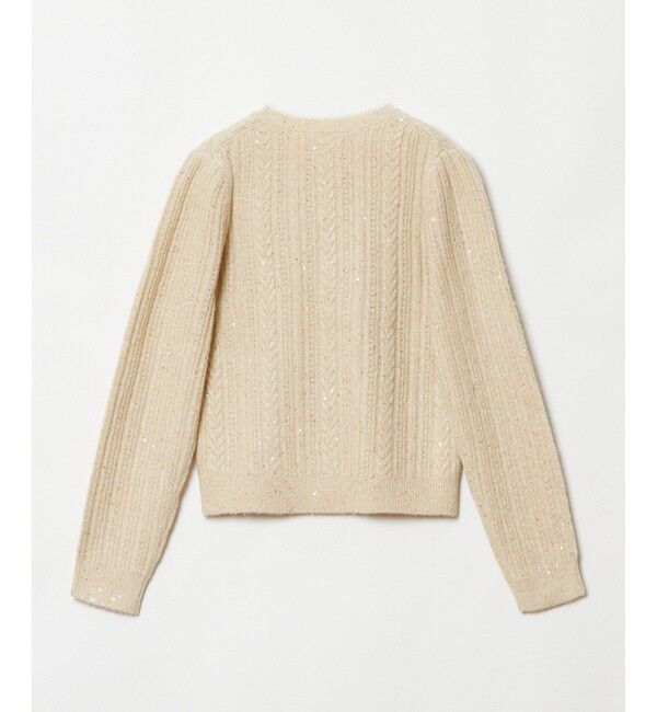 LOULOU WILLOUGHBY「【LOULOU WILLOUGHBY】フロントフリルラメプルオーバー」|ニット・セーター|