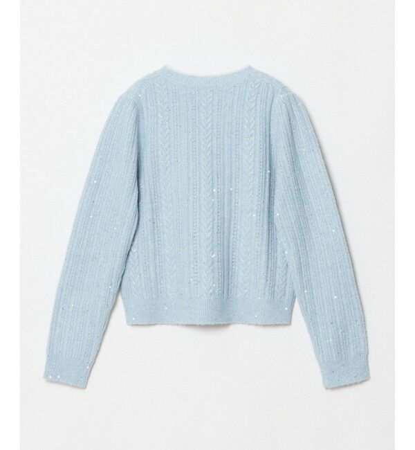 LOULOU WILLOUGHBY「【LOULOU WILLOUGHBY】フロントフリルラメプルオーバー」|ニット・セーター|