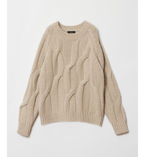 allureville「ランダムケーブルプルオーバー」|ニット・セーター|