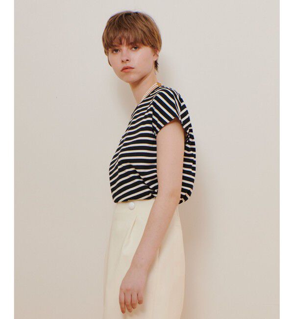 allureville「ワイドボーダープルオーバー」|Tシャツ・カットソー|