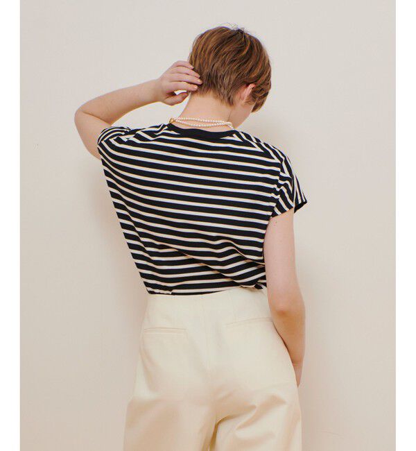 allureville「ワイドボーダープルオーバー」|Tシャツ・カットソー|