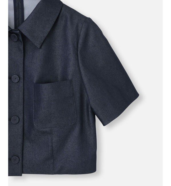 LOULOU WILLOUGHBY「◇【LOULOU WILLOUGHBY】シャンブレー半袖ジャケット」|その他|