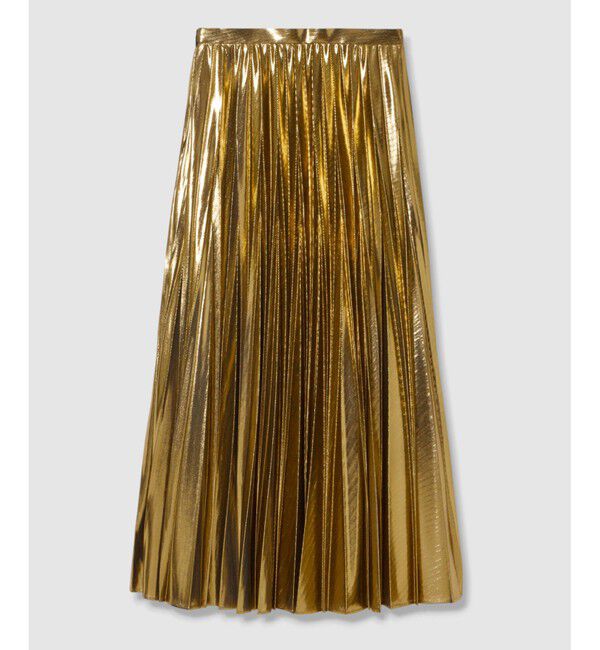 allureville「メタリック切替プリーツスカート」|スカート|