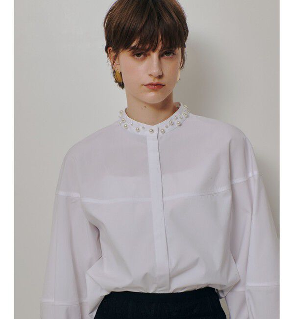 allureville「パールカラーコクーンブラウス」|シャツ・ブラウス|