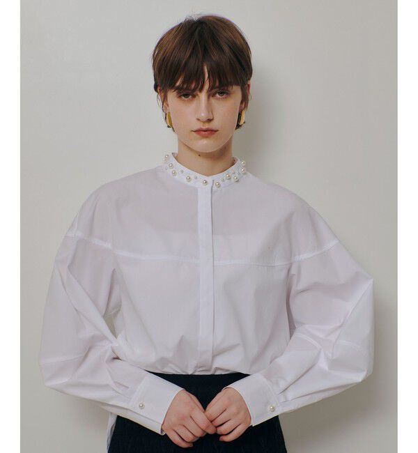 allureville「パールカラーコクーンブラウス」|シャツ・ブラウス|