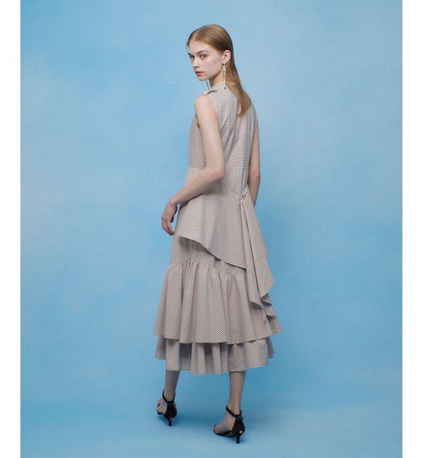 LOULOU WILLOUGHBY「【LOULOU WILLOUGHBY】レイヤードレープワンピース」|ワンピース|