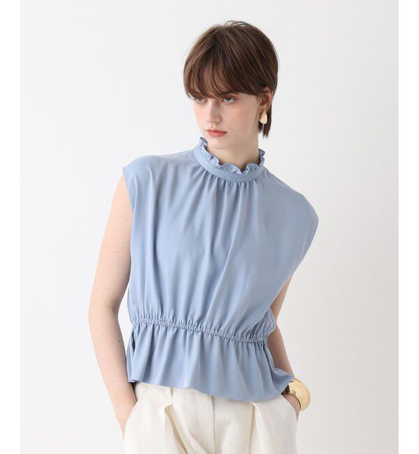 allureville「ペプラムヘムフレンチブラウス」|シャツ・ブラウス|