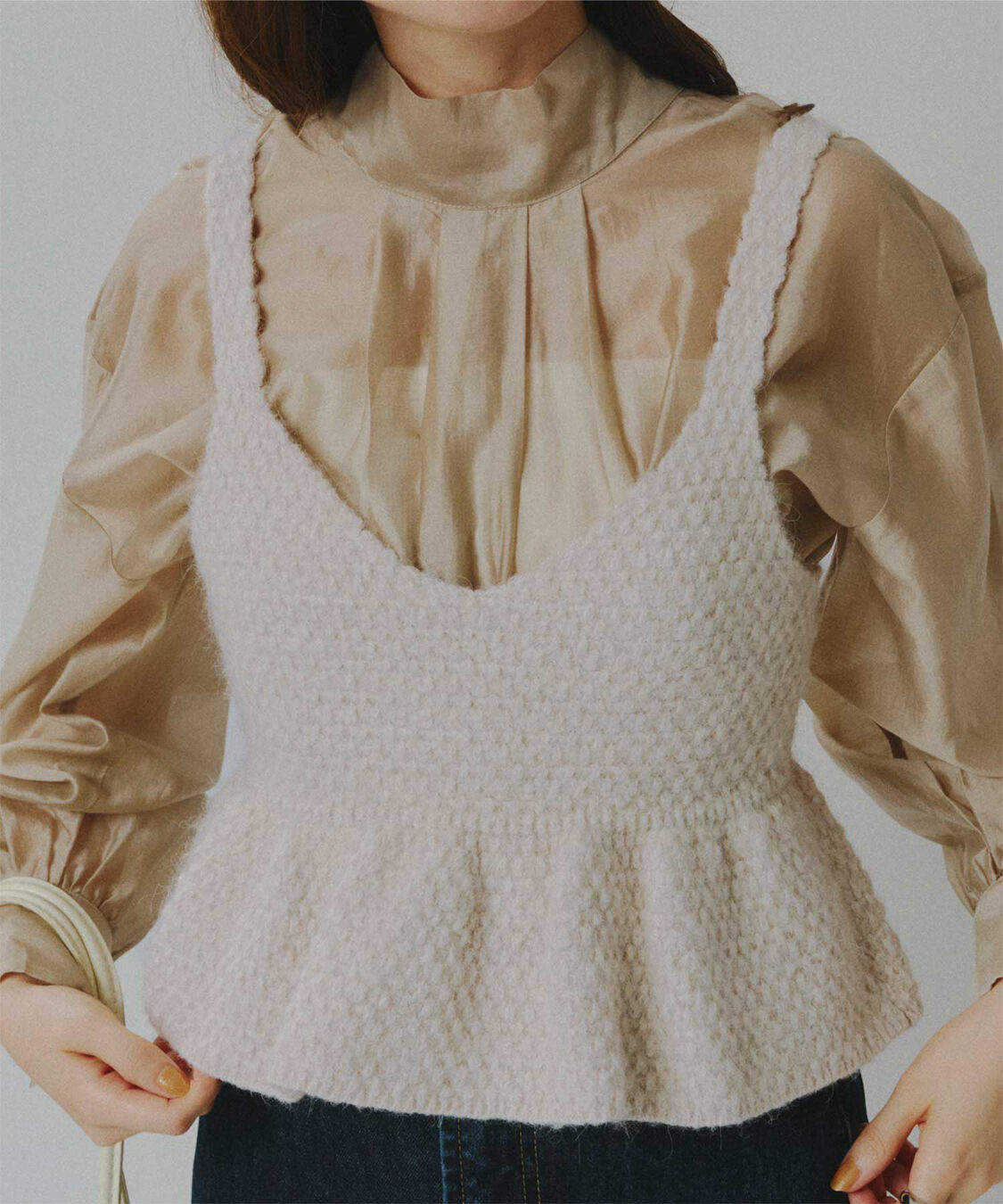 titivate「ペプラムニットビスチェ」|ニット・セーター|