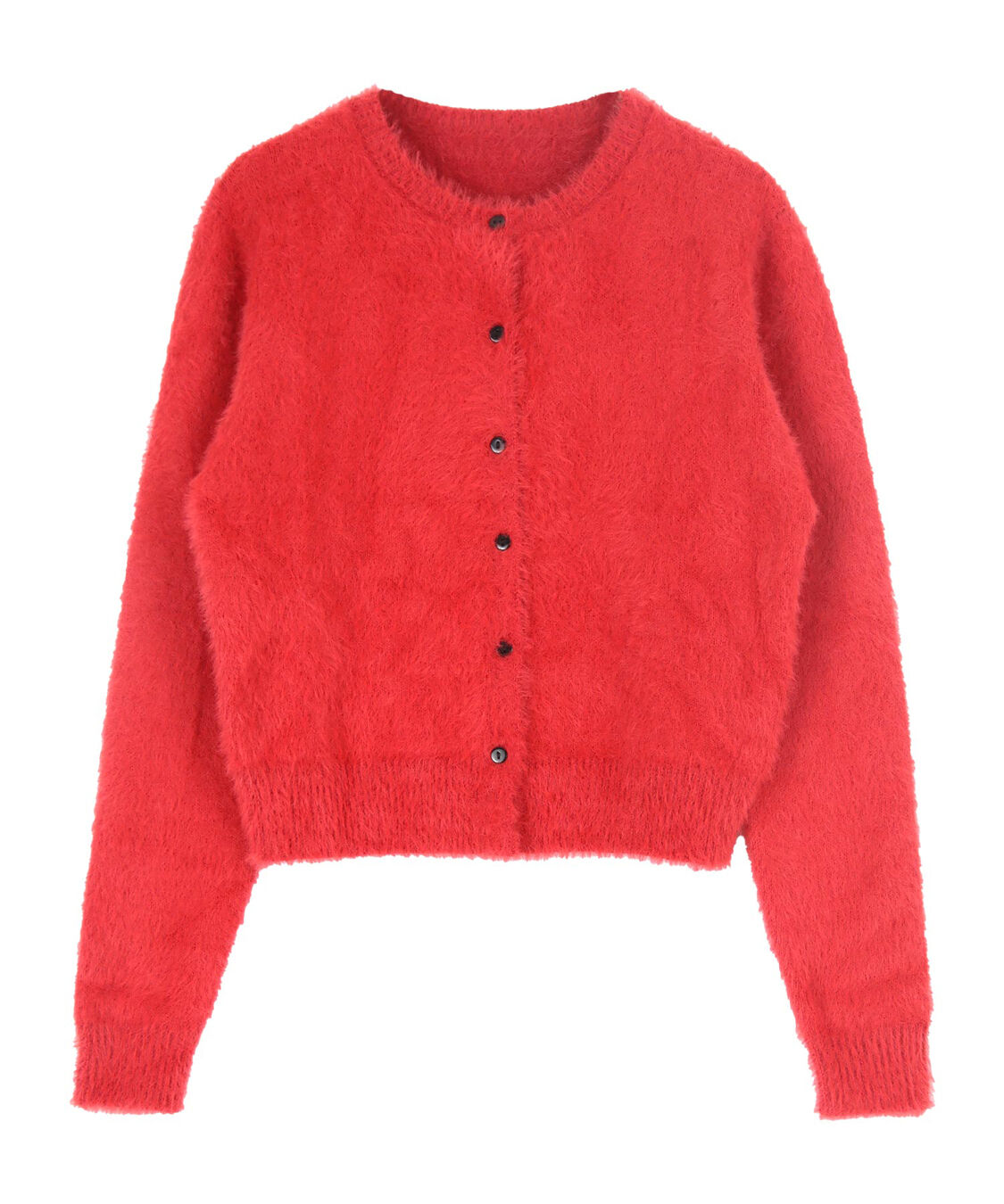 titivate「クルーネックミニシャギーニットカーディガン」|ニット・セーター|