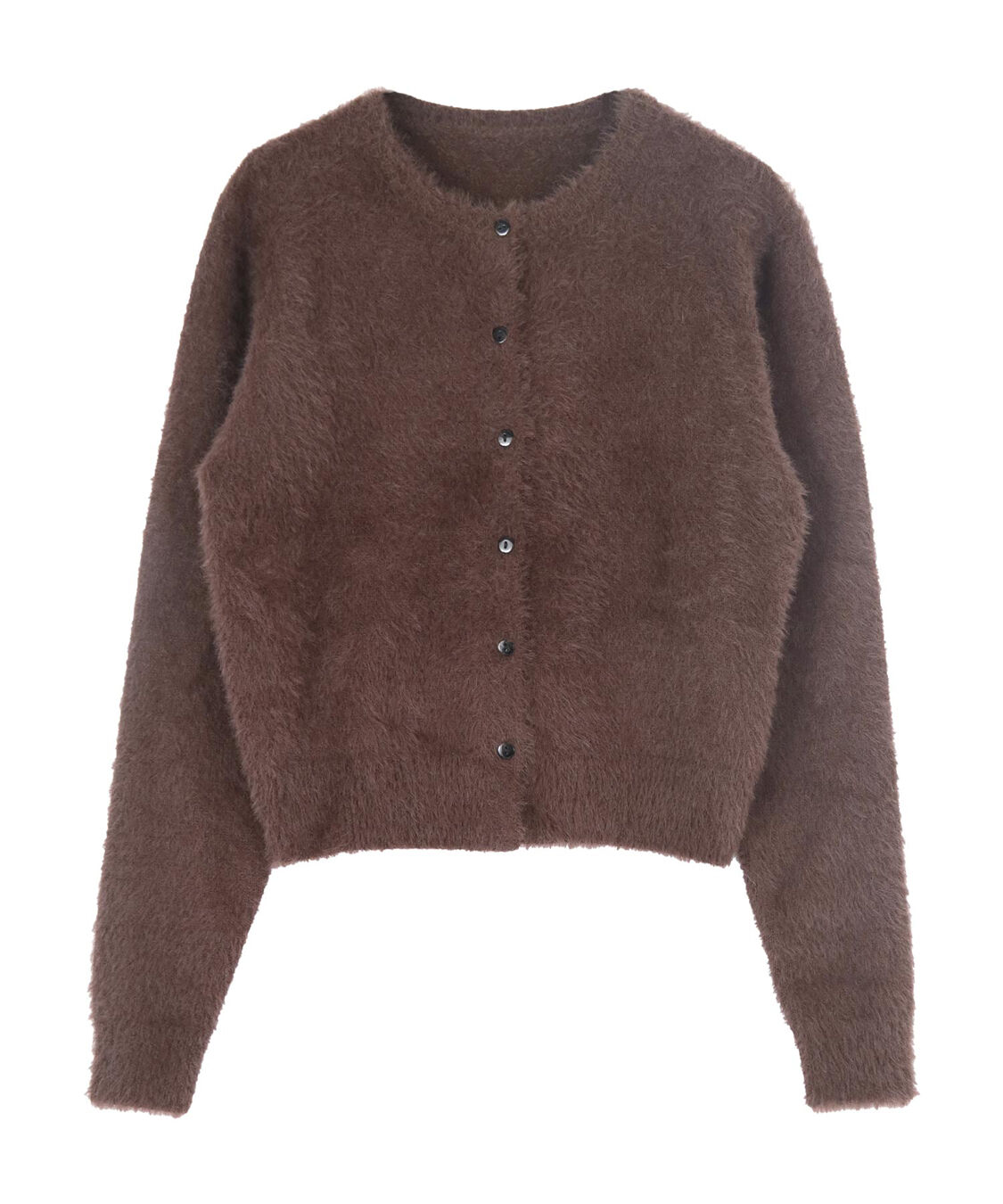 titivate「クルーネックミニシャギーニットカーディガン」|ニット・セーター|