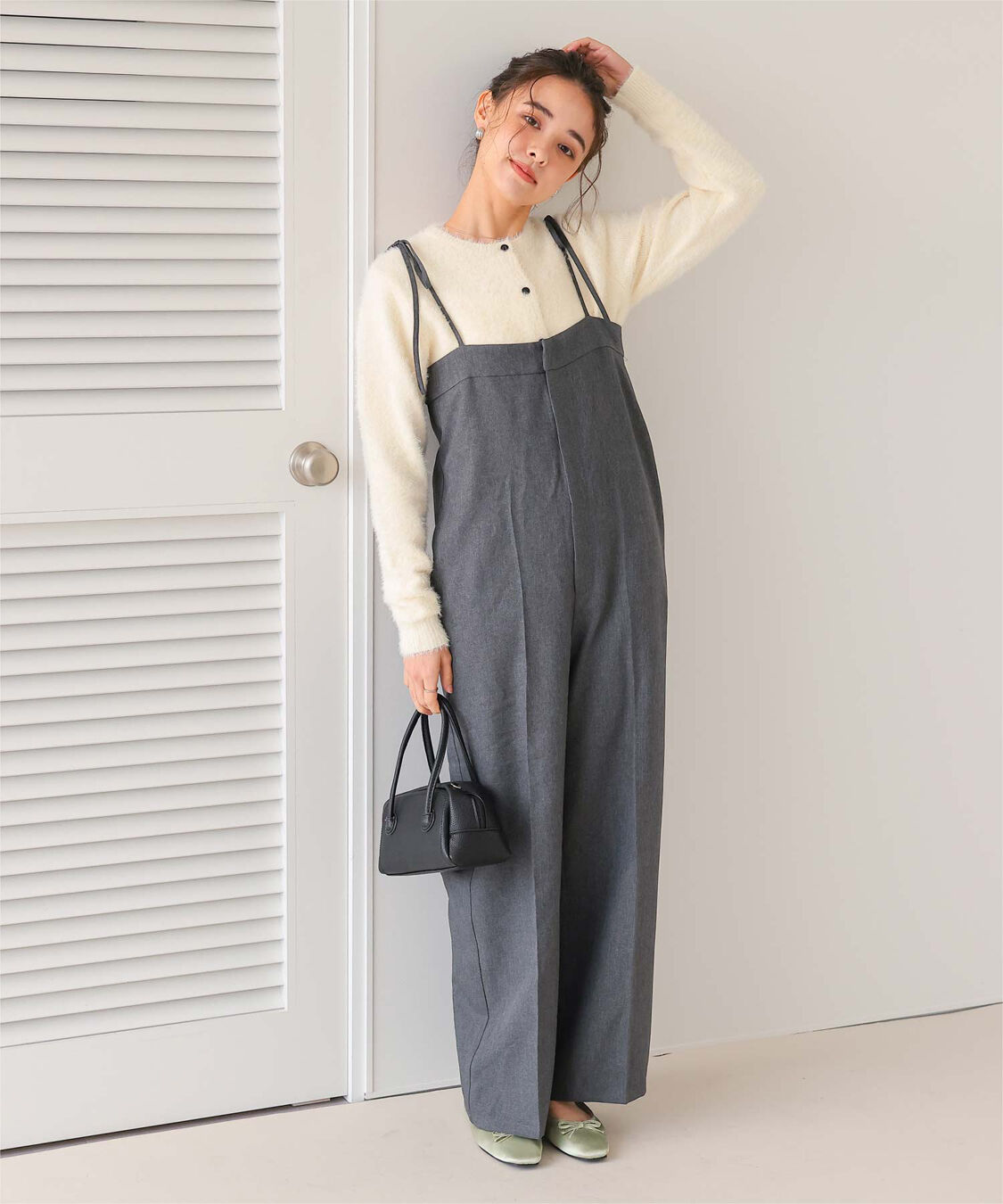 titivate「クルーネックミニシャギーニットカーディガン」|ニット・セーター|