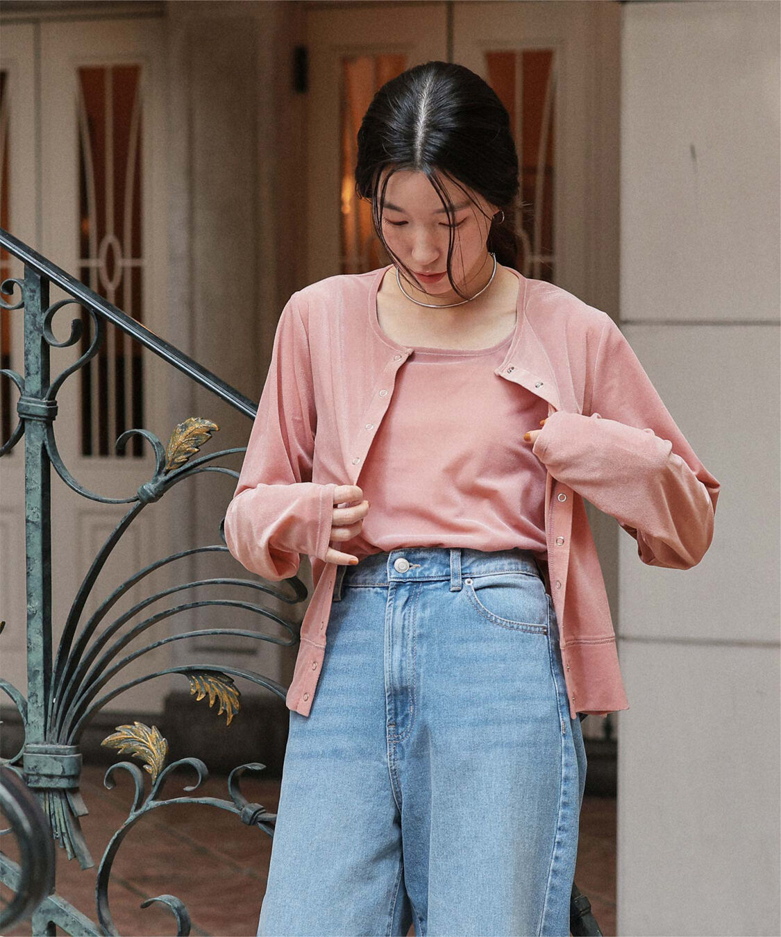 titivate「前後2wayシアーベロアタンクトップ」|タンクトップ|