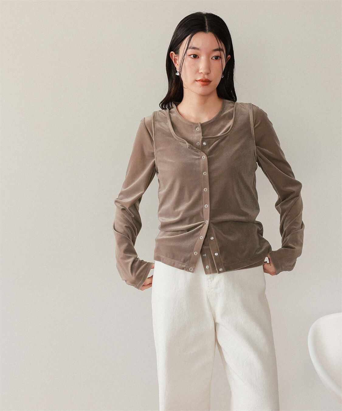 titivate「前後2wayシアーベロアタンクトップ」|タンクトップ|