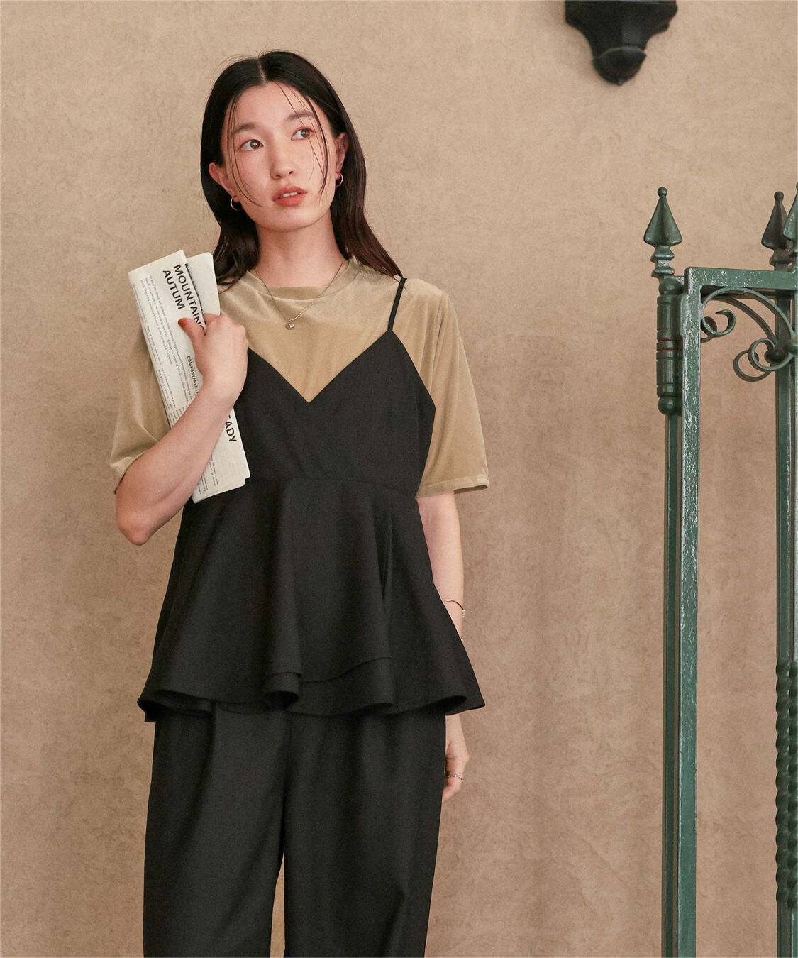 titivate「シアーベロア半袖Tシャツ」|Tシャツ・カットソー|