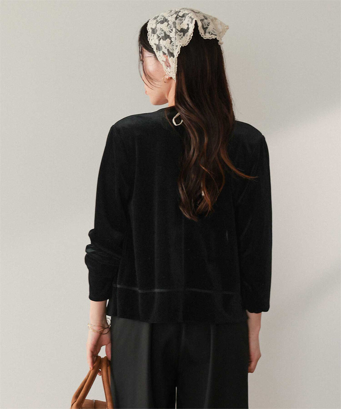 titivate「シアーベロアカーディガン」|カーディガン|