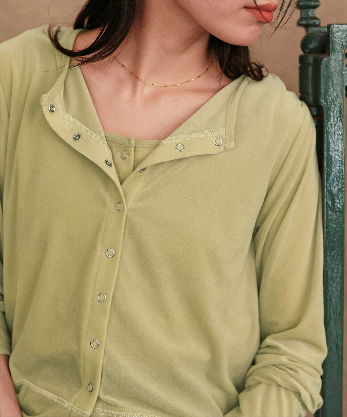 titivate「シアーベロアカーディガン」|カーディガン|