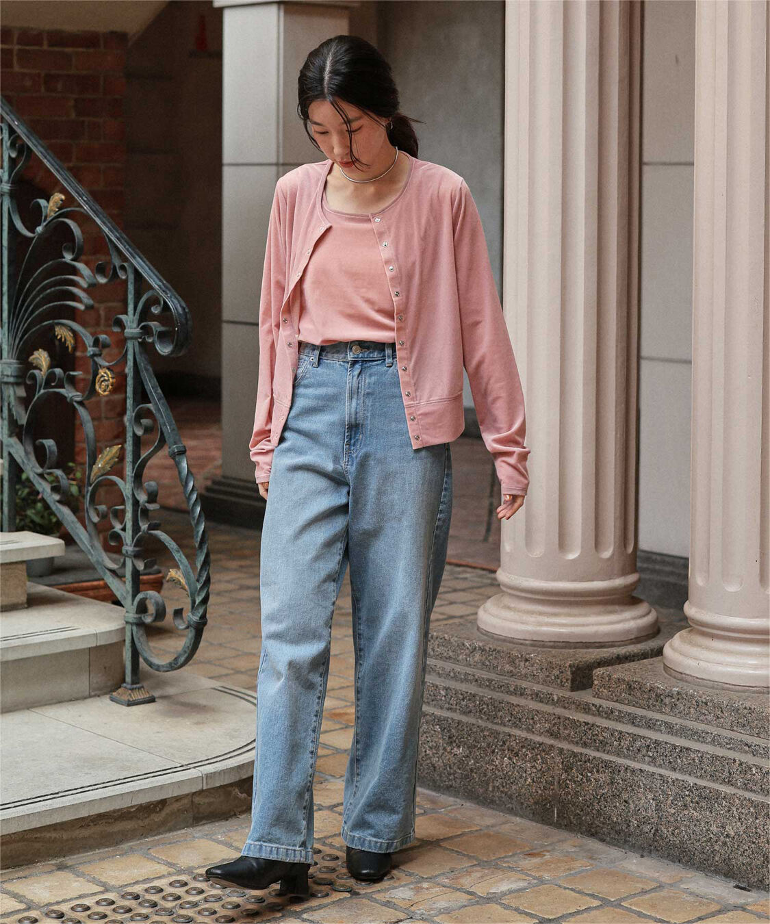 titivate「シアーベロアカーディガン」|カーディガン|