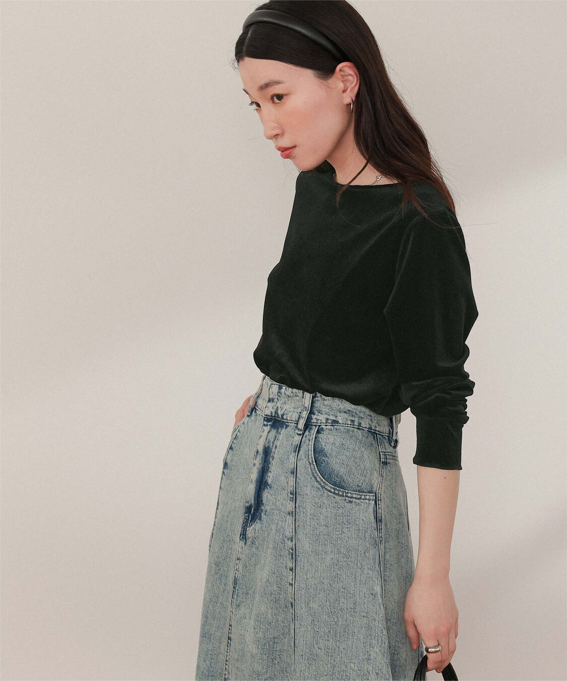 titivate「シアーベロアロングTシャツ」|Tシャツ・カットソー|