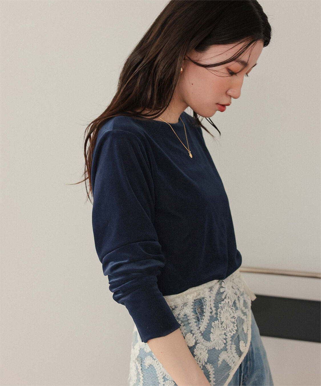 titivate「シアーベロアロングTシャツ」|Tシャツ・カットソー|