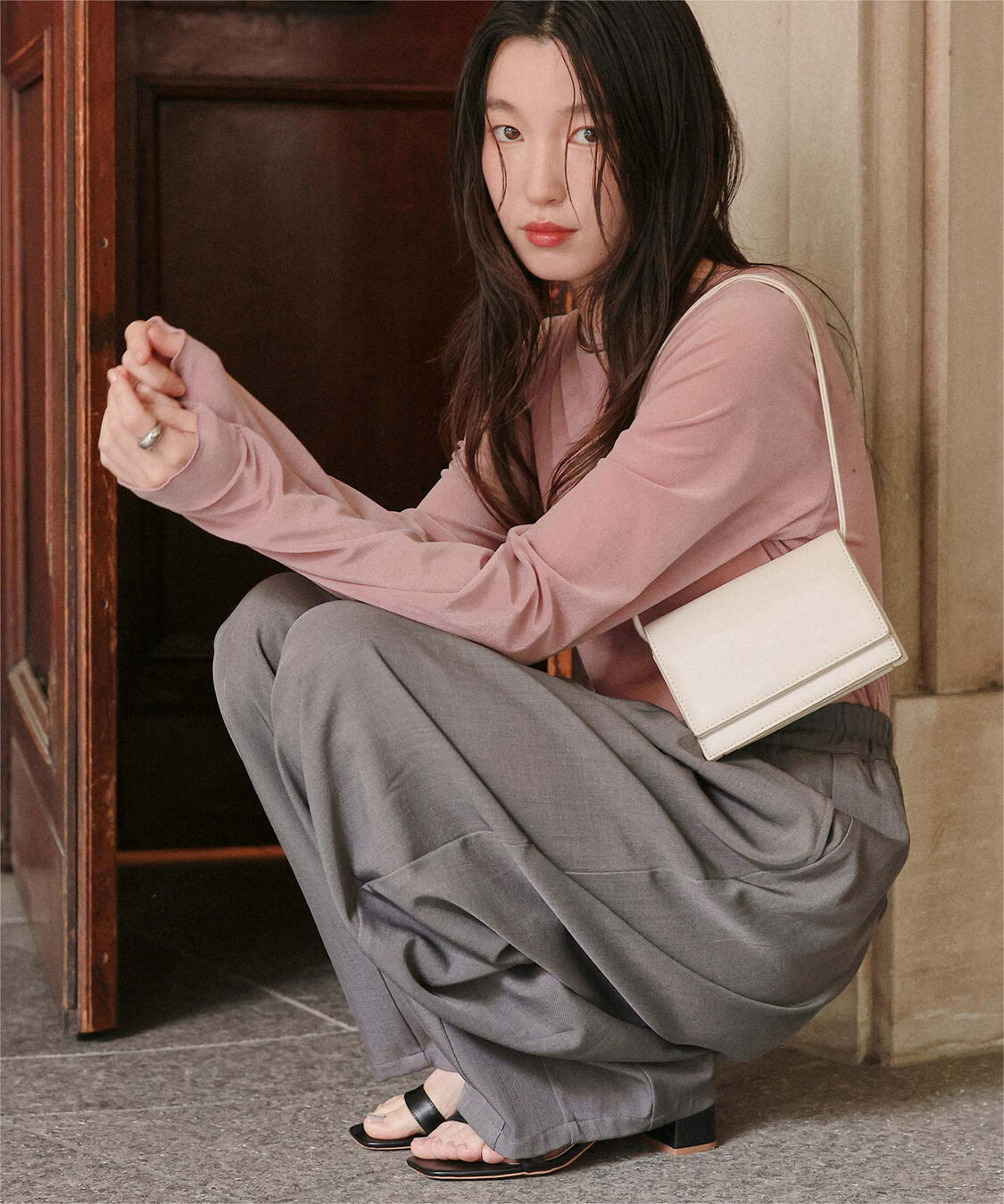 titivate「シアーベロアロングTシャツ」|Tシャツ・カットソー|