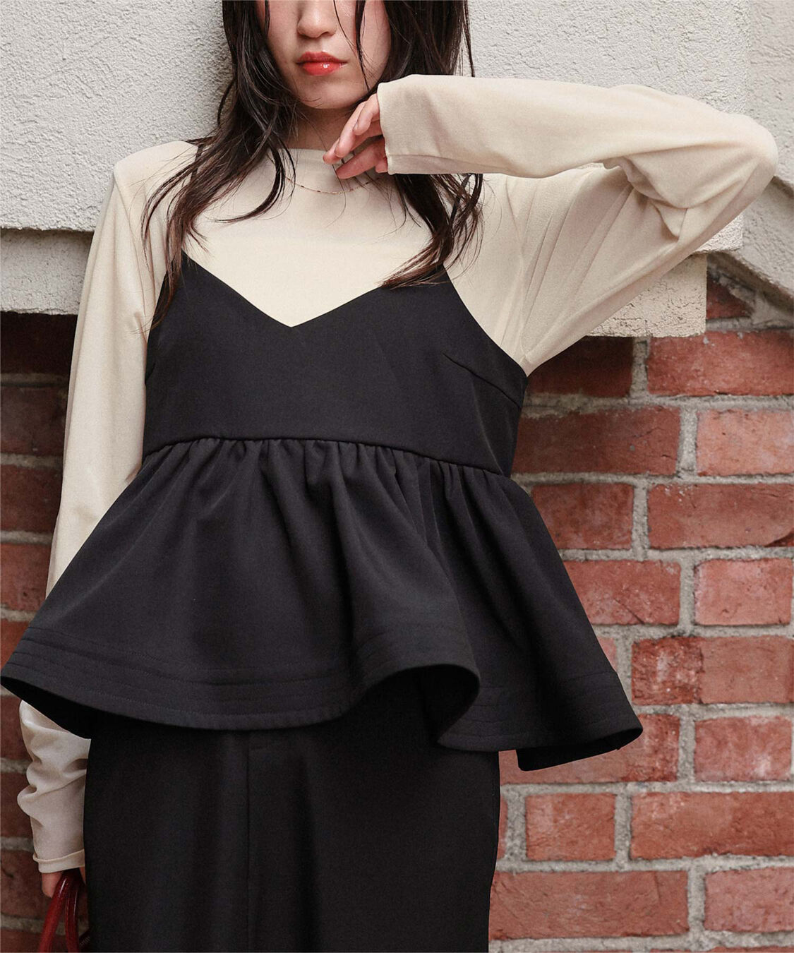 titivate「シアーベロアロングTシャツ」|Tシャツ・カットソー|