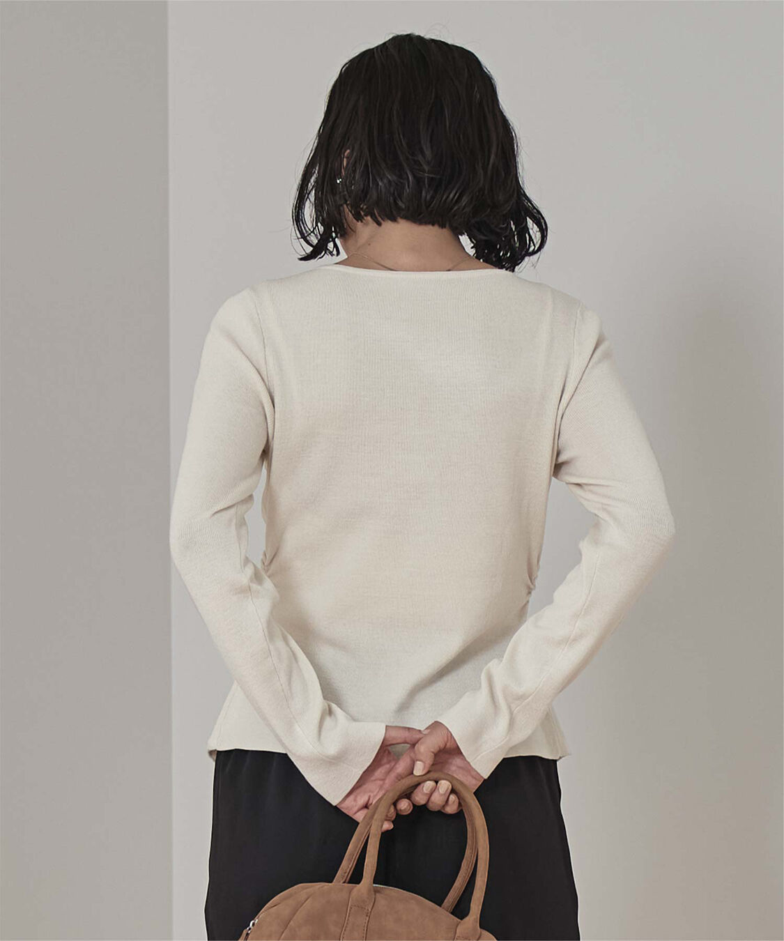 miette「フロントギャザーボタンニット」|ニット・セーター|