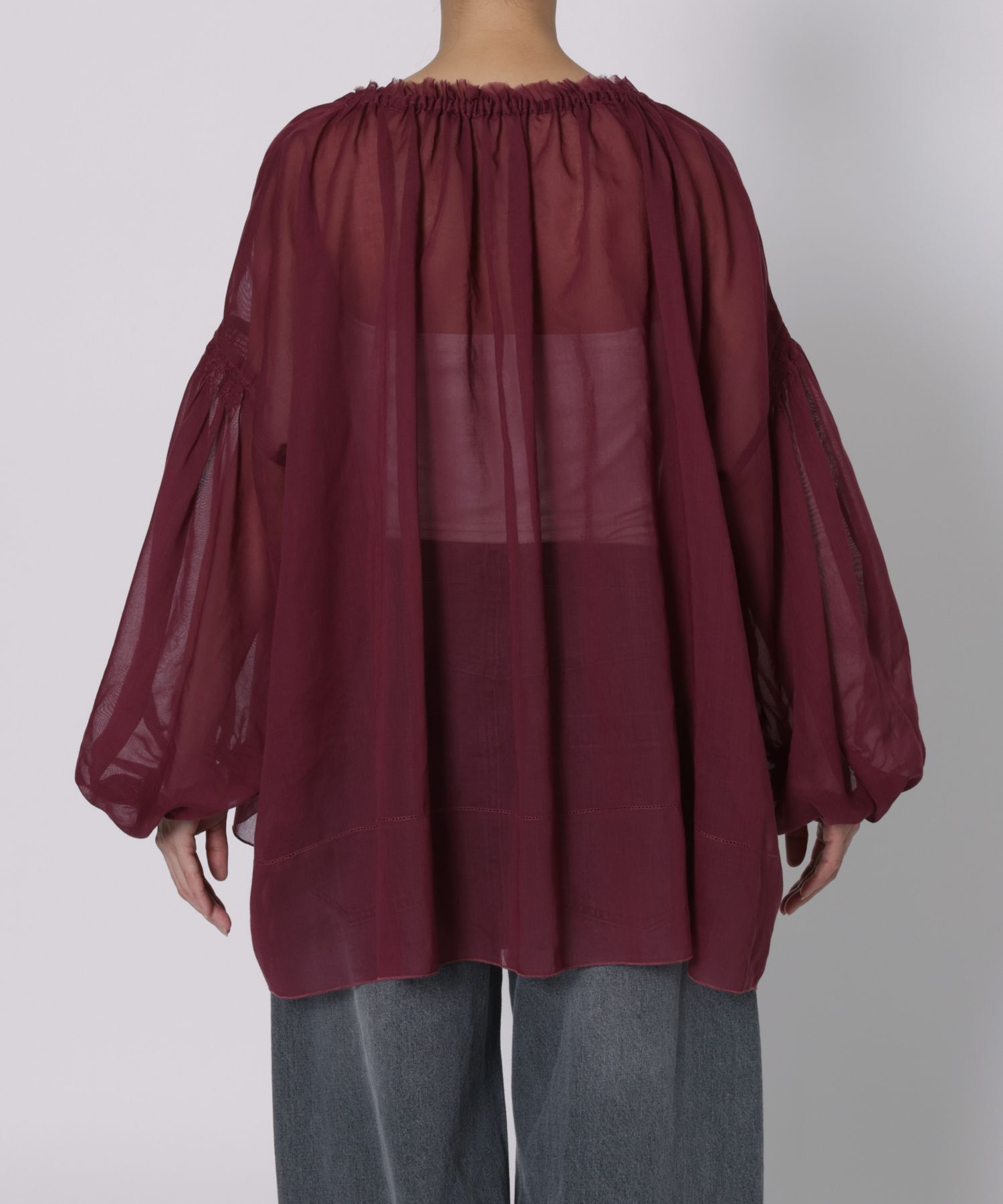 BABYLONE「2WAYオーガンジーブラウス」|シャツ・ブラウス|