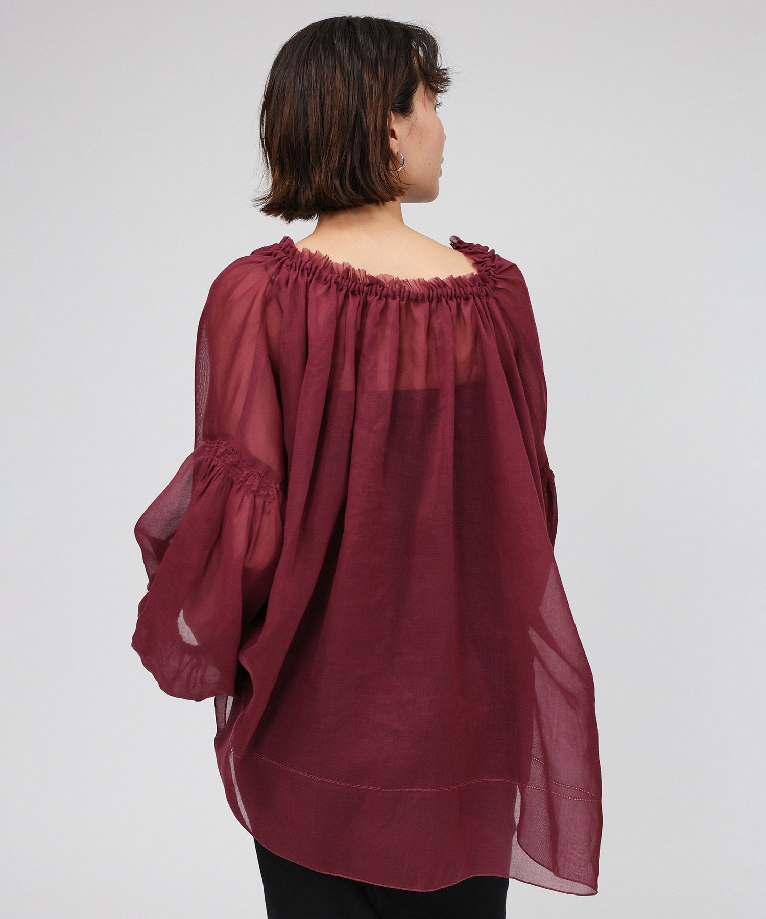 BABYLONE「2WAYオーガンジーブラウス」|シャツ・ブラウス|