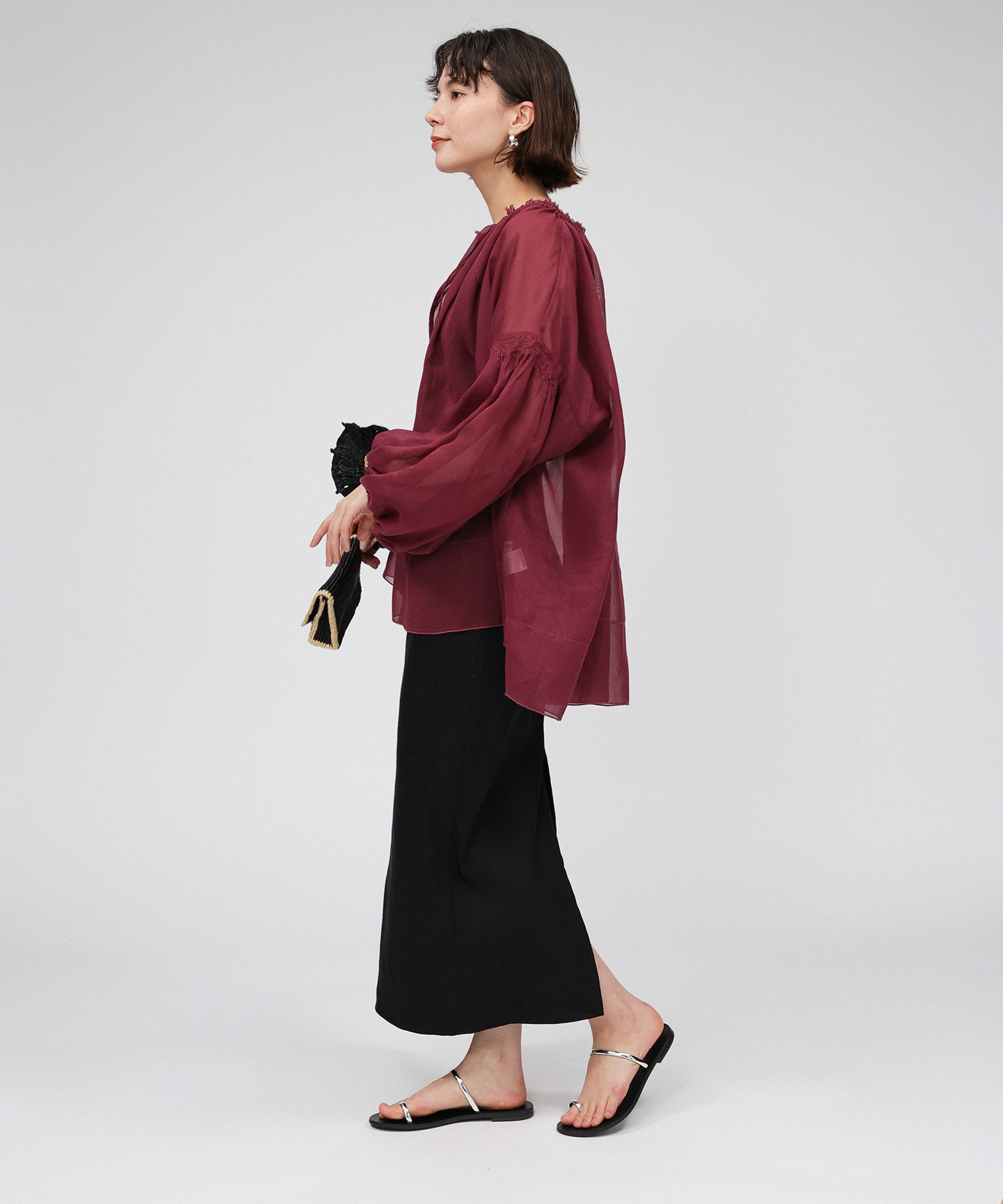 BABYLONE「2WAYオーガンジーブラウス」|シャツ・ブラウス|