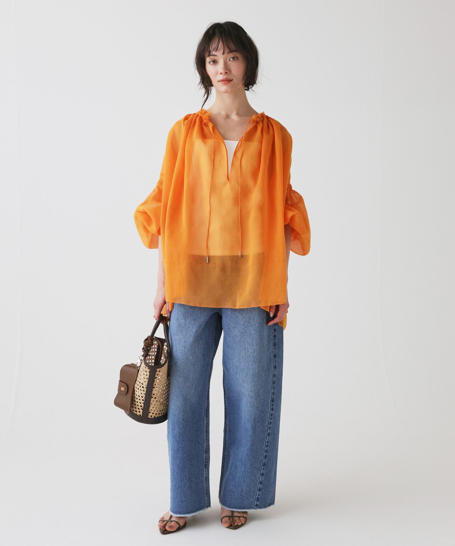 BABYLONE「2WAYオーガンジーブラウス」|シャツ・ブラウス|