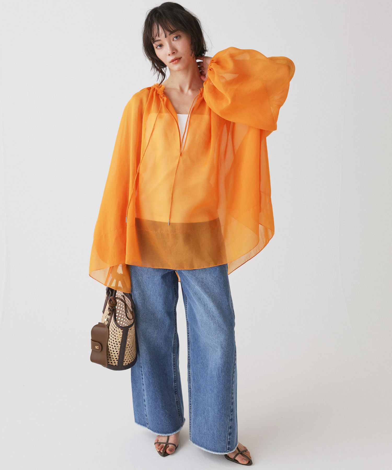 BABYLONE「2WAYオーガンジーブラウス」|シャツ・ブラウス|