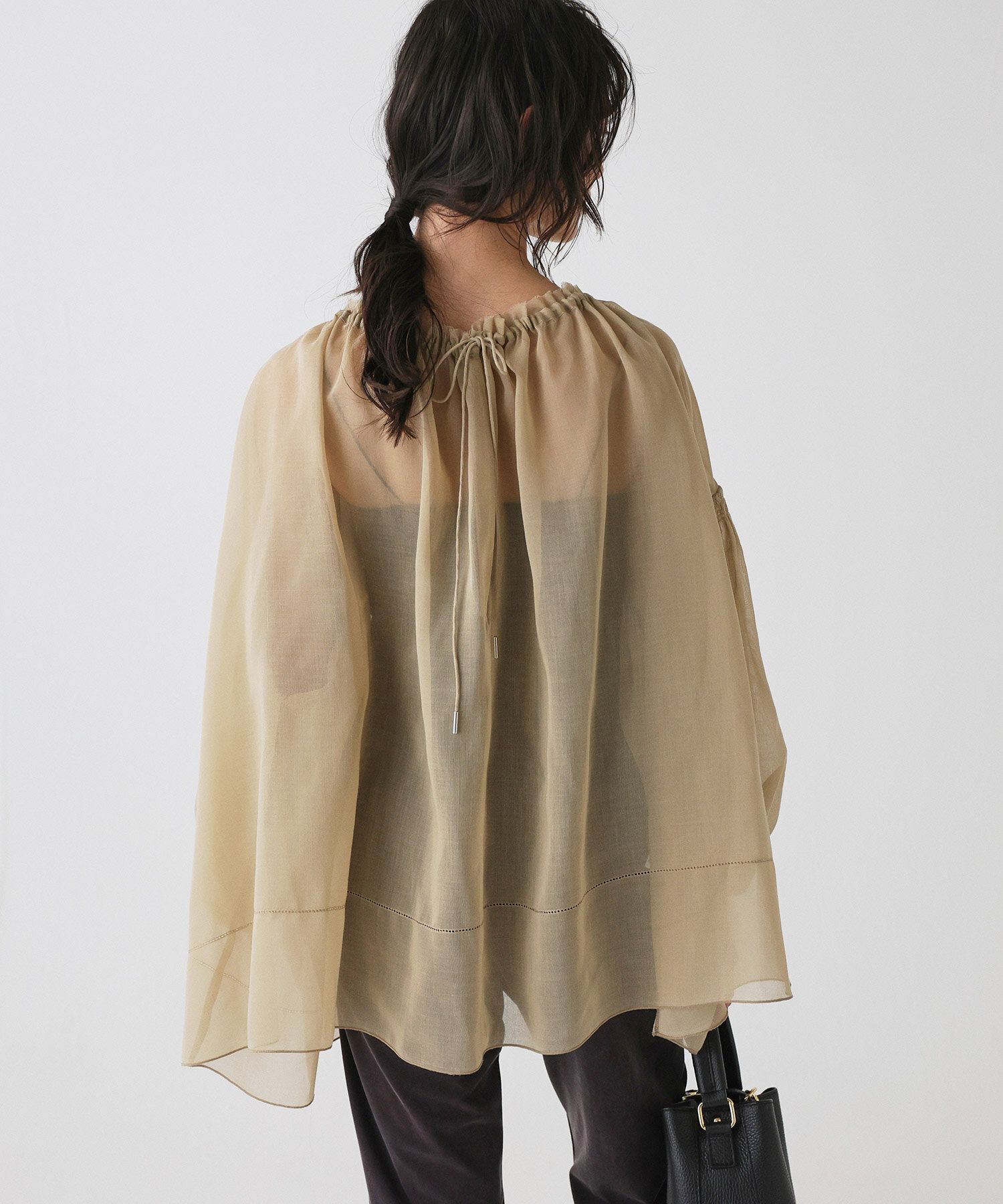 BABYLONE「2WAYオーガンジーブラウス」|シャツ・ブラウス|