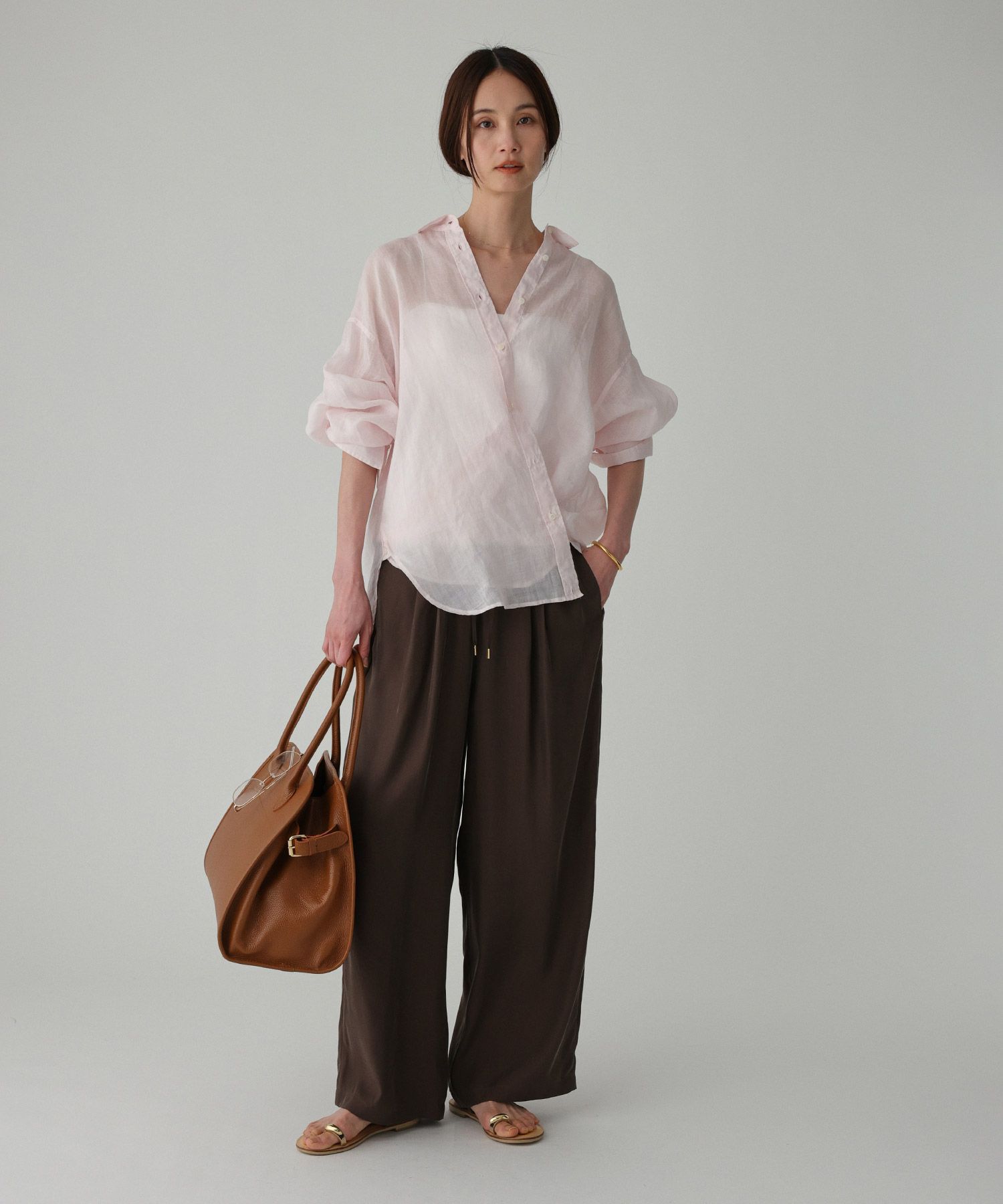 BABYLONE「ラミーシアーカシュクールシャツ」|シャツ・ブラウス|