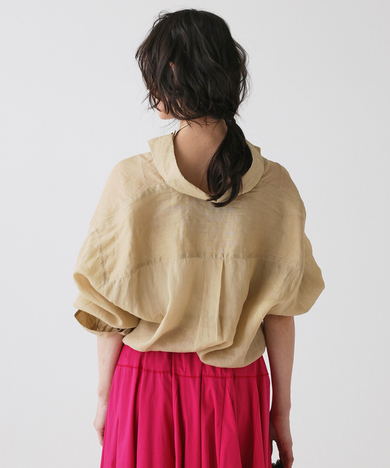 BABYLONE「ラミーシアーカシュクールシャツ」|シャツ・ブラウス|