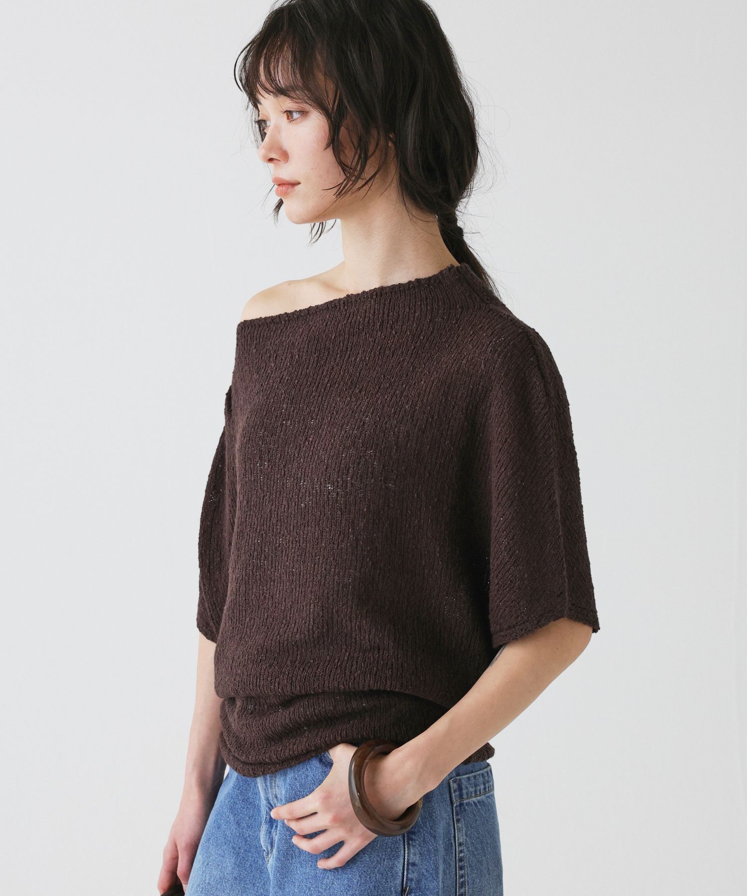 BABYLONE「ニュアンスドレープニット」|ニット・セーター|